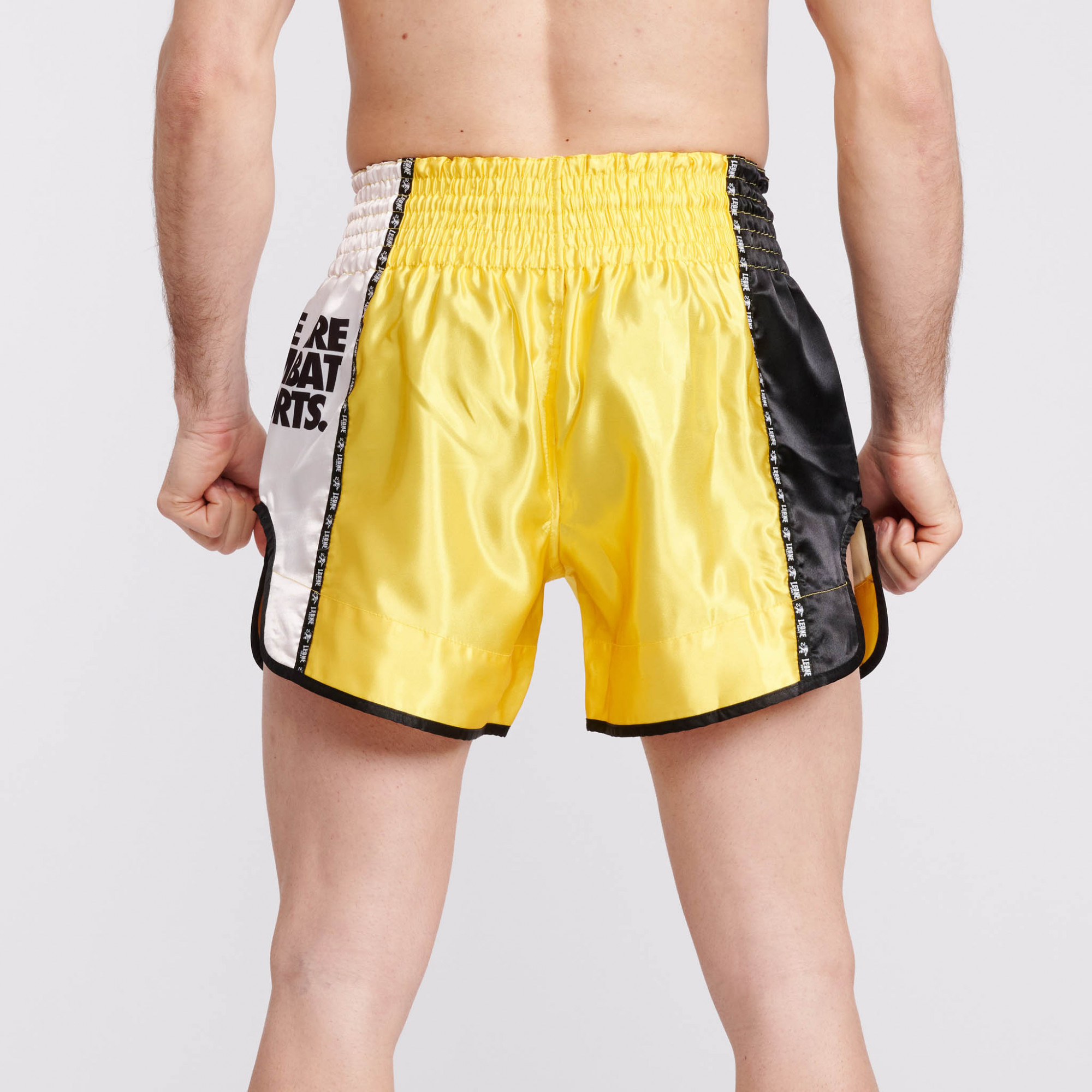 Leone 1947 Pantaloncino Kick-Thai Senior Training AB760 4 Pantaloncino thai-boxe Leone 1947 Training AB760 variante colore giallo