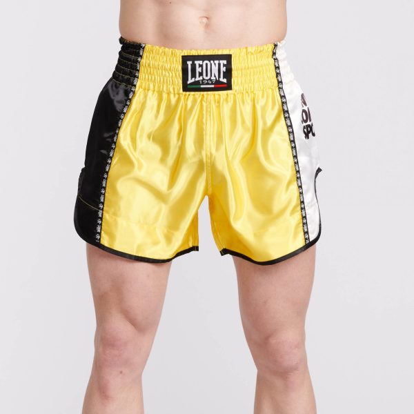 Pantaloncino thai-boxe Leone 1947 Training AB760 variante colore giallo