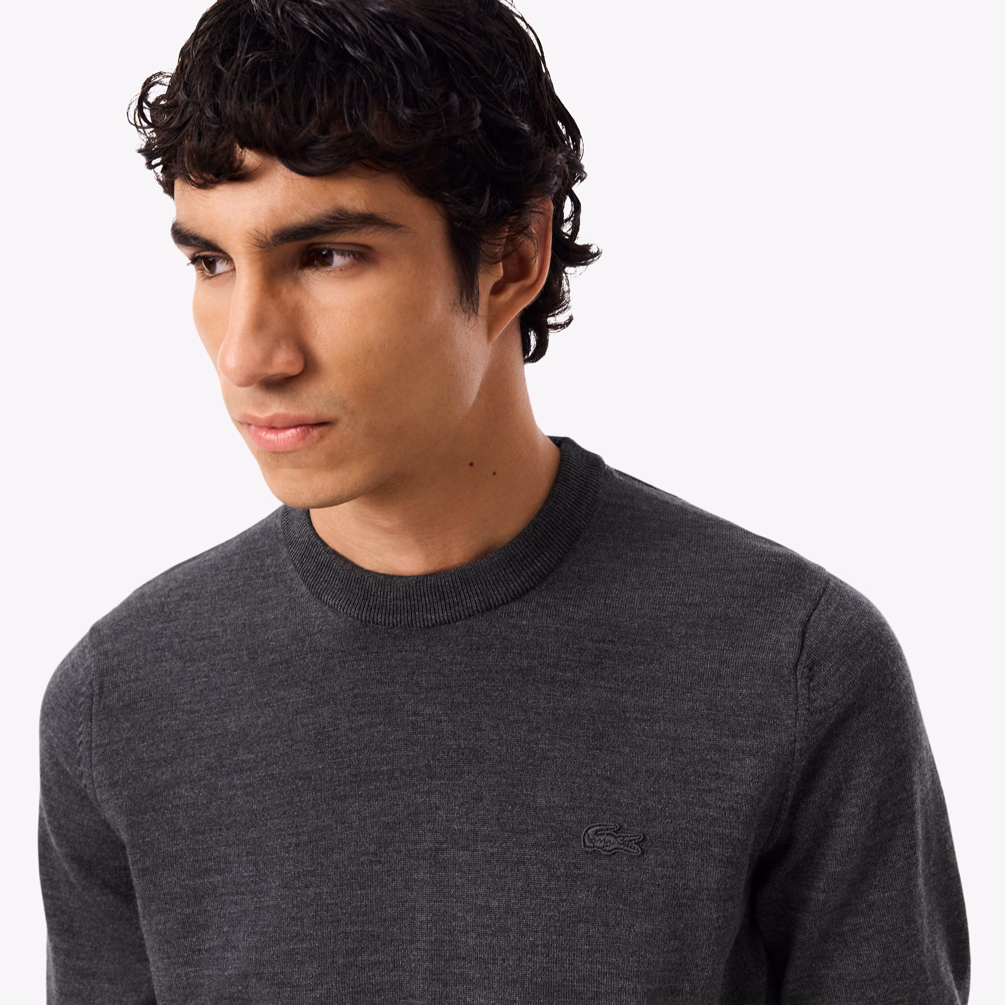 Lacoste Maglione Girocollo in Lana Merino da Uomo AH1969-050 2 Lacoste Maglione Girocollo in Lana Merino da Uomo AH1969-050 - immagine 2