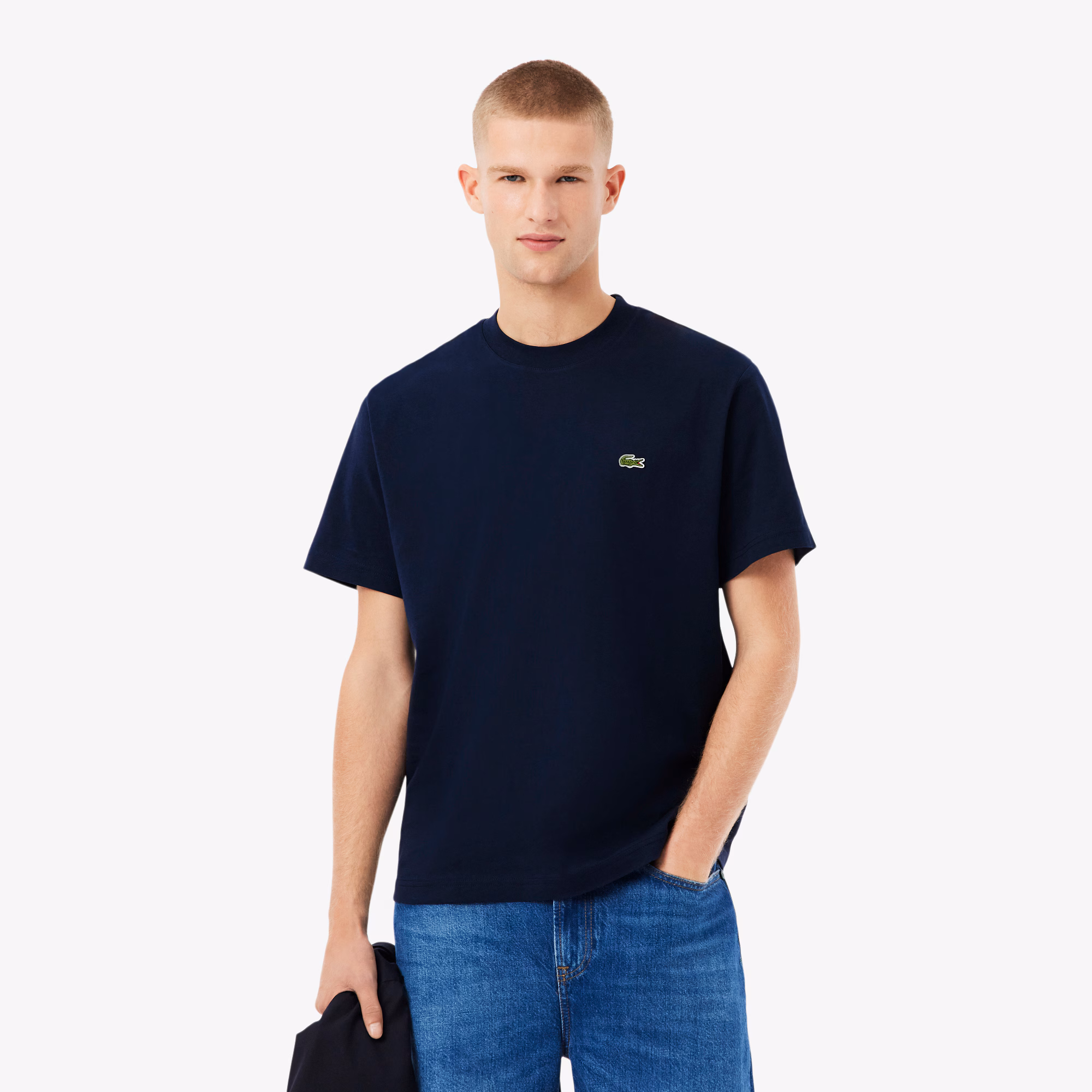 Lacoste T-Shirt a Mezze Maniche in Cotone TH7318-166 1 T-shirt a Mezze Maniche Mid-Weight da Uomo Lacoste TH7318-166