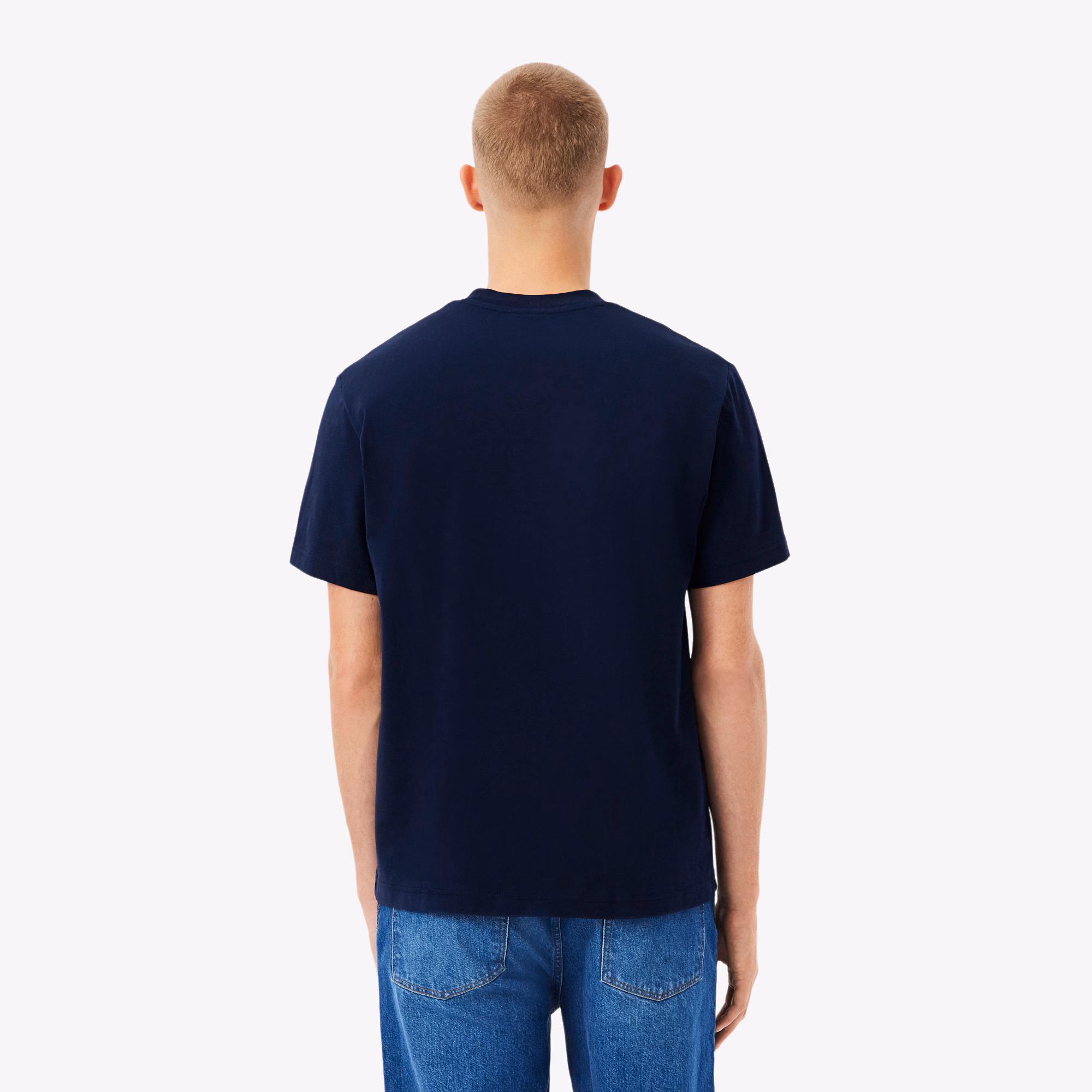 Lacoste T-Shirt a Mezze Maniche in Cotone TH7318-166 3 Lacoste T-Shirt a Mezze Maniche in Cotone TH7318-166 - immagine 3