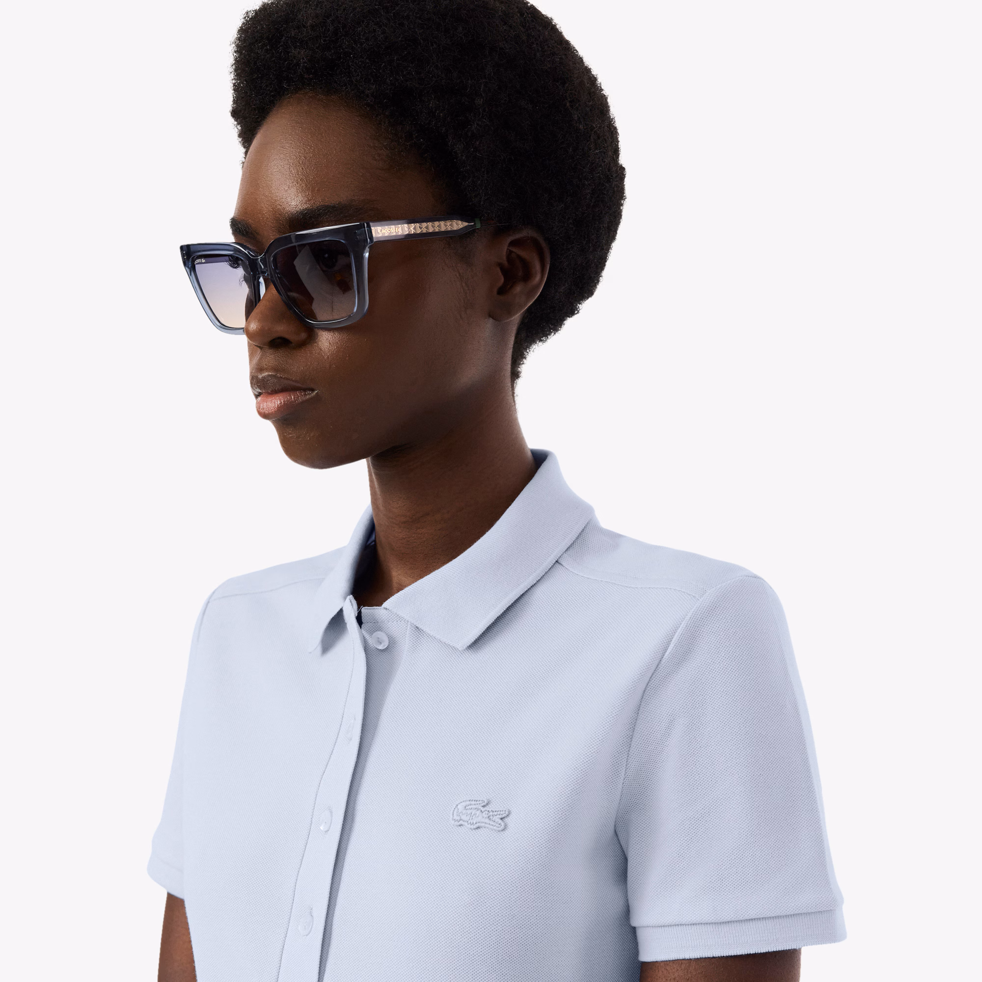 Lacoste Vestito Polo Slim Fit Donna in Mini Piqué Stretch EF5473-J2G 3 Lacoste Vestito Polo Slim Fit Donna in Mini Piqué Stretch EF5473-J2G - immagine 3