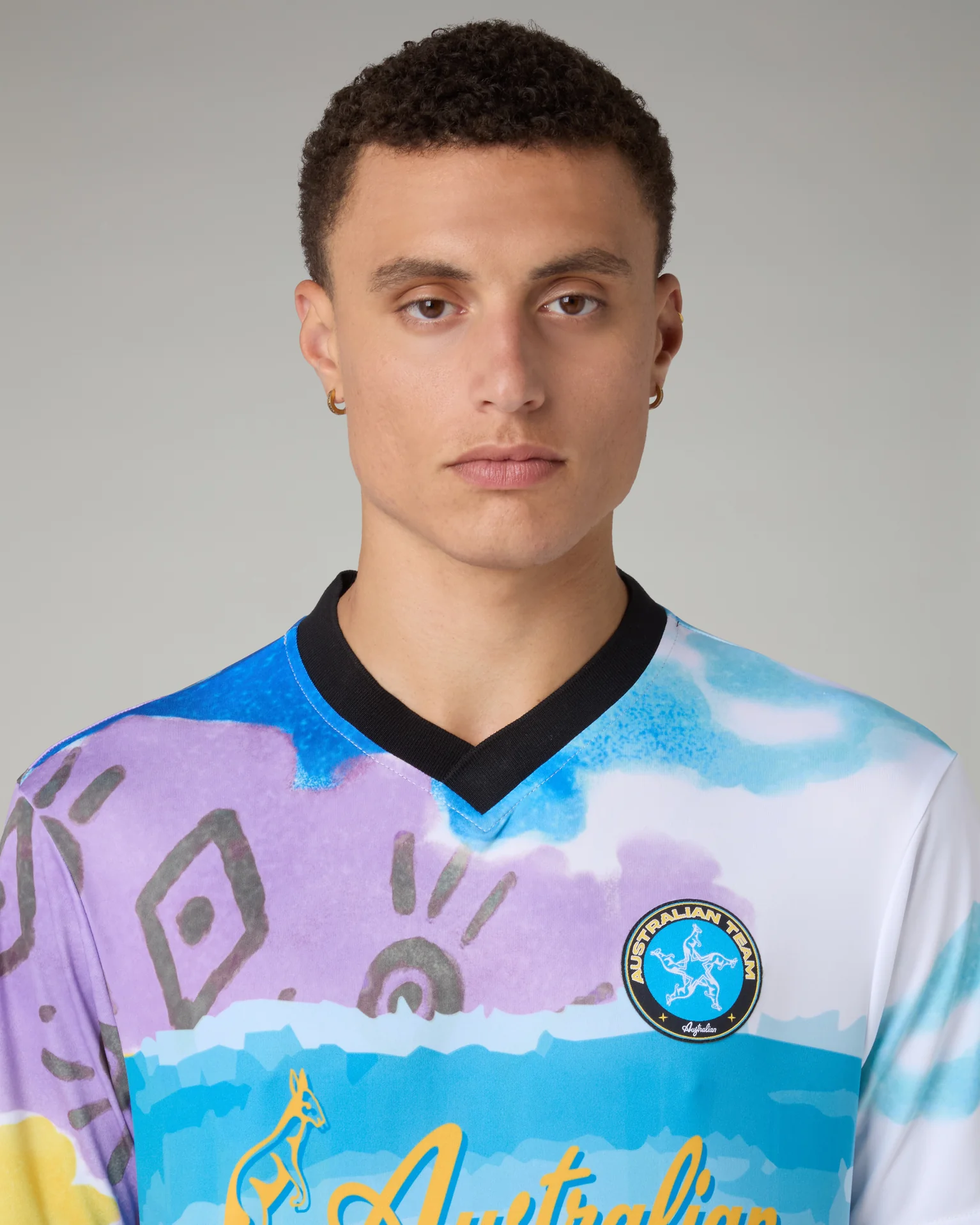 Australian T-shirt Uomo Soccer All Print Ace ARUTS0015-NATI01002