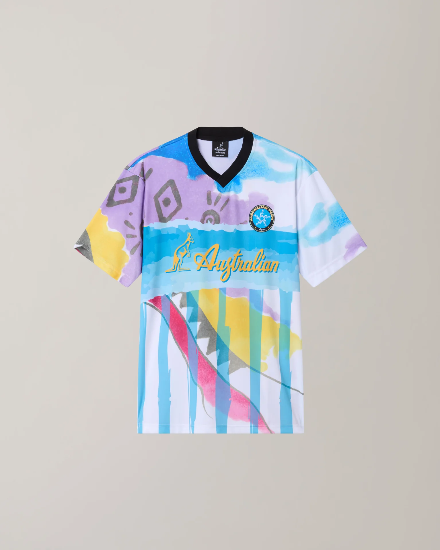 T-shirt da Uomo Soccer All Print Ace Australian ARUTS0015-NATI01002