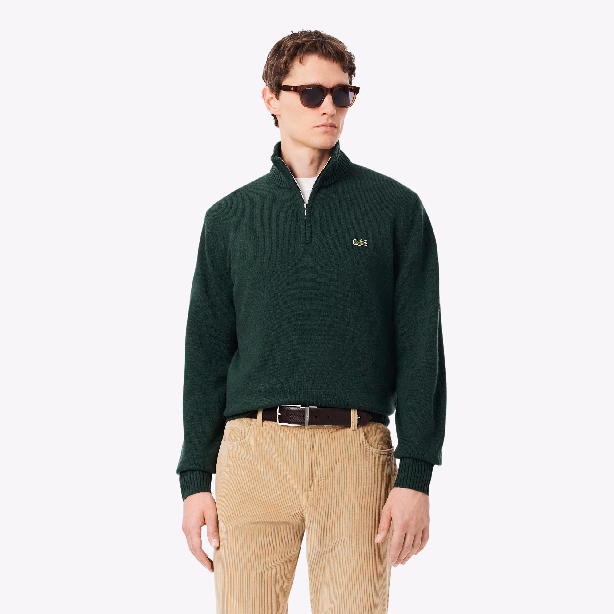 Maglione in Lana con Zip Lacoste AH3052-YZP
