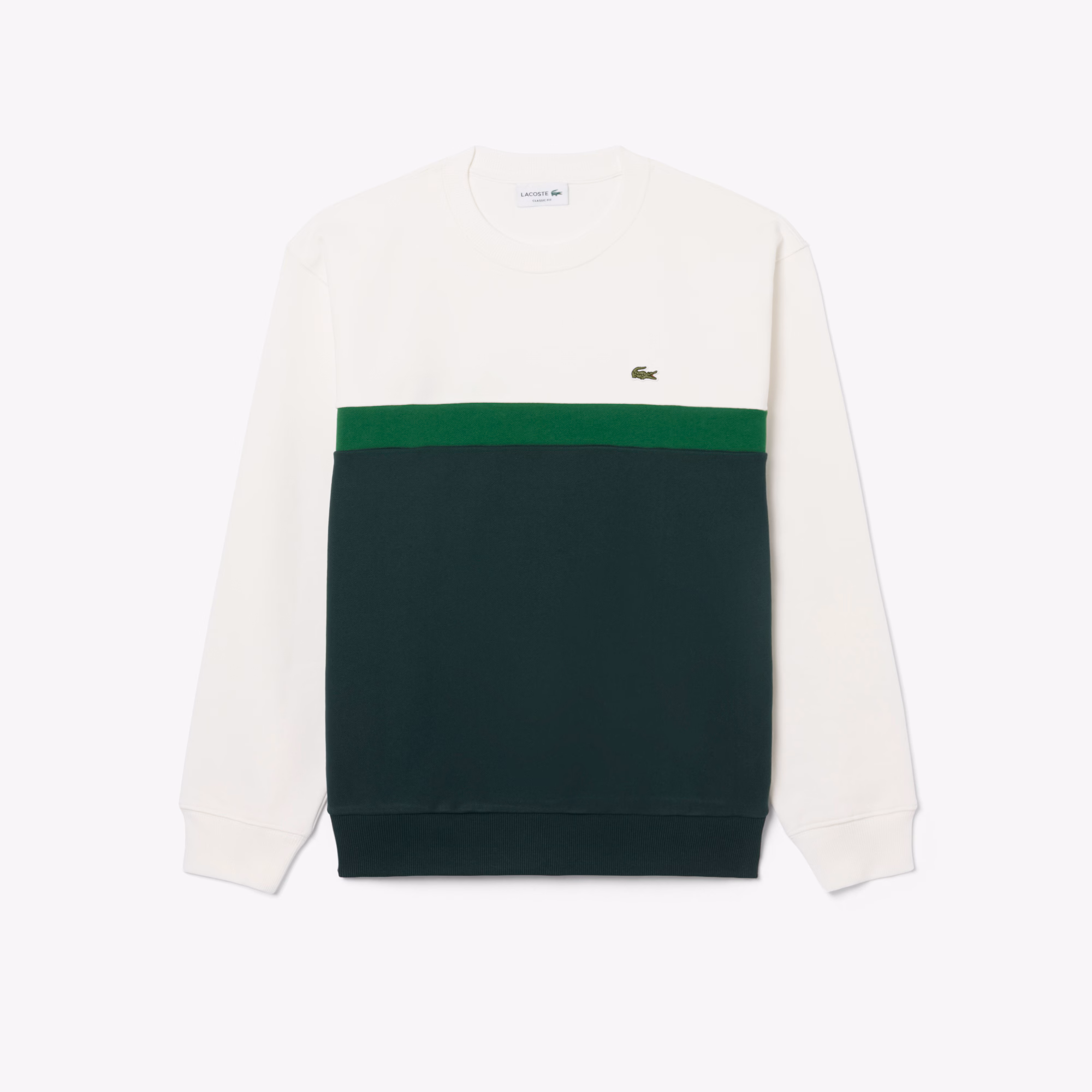 Lacoste Felpa Girocollo Colorblock da Uomo SH9770-0LP