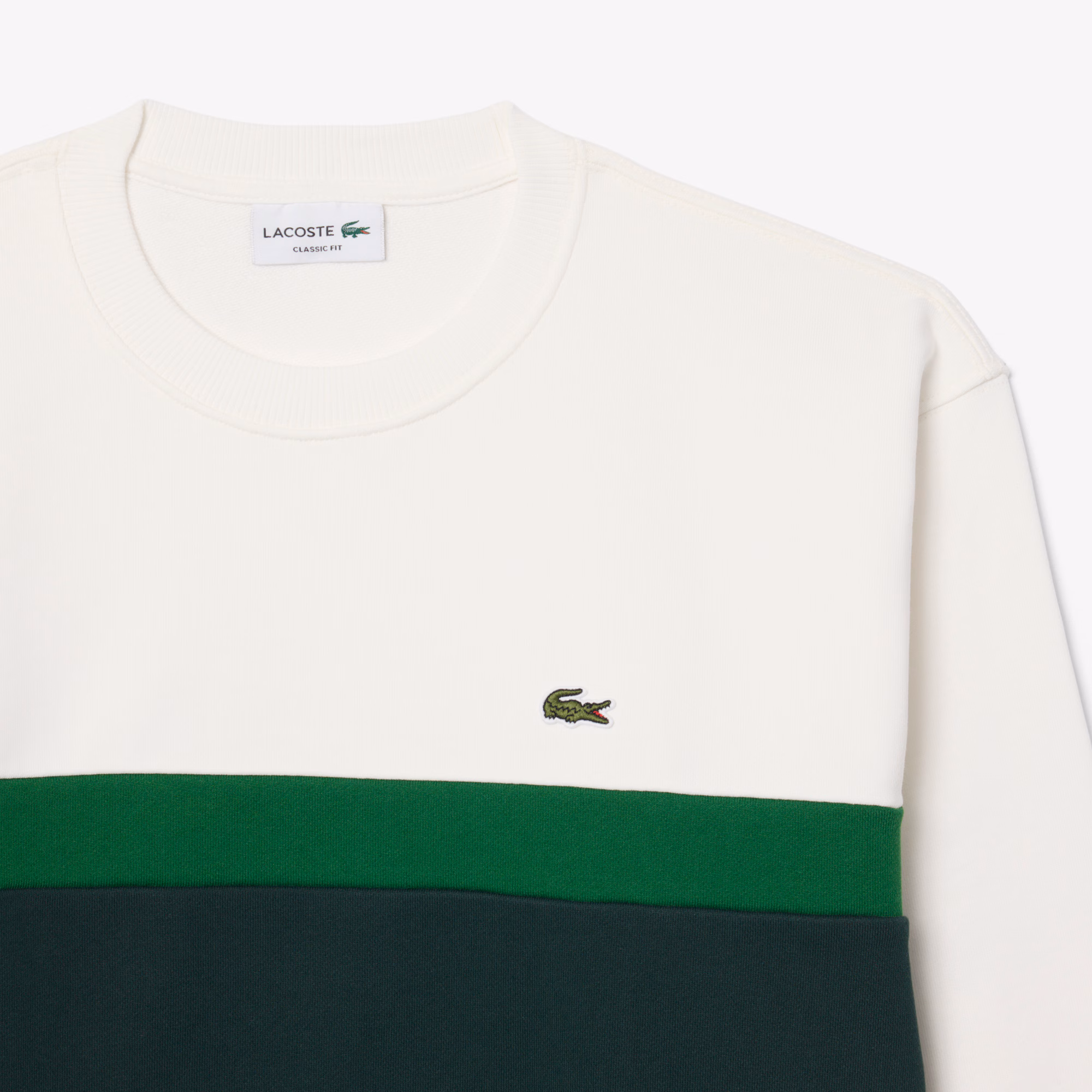 Lacoste Felpa Girocollo Colorblock da Uomo SH9770-0LP