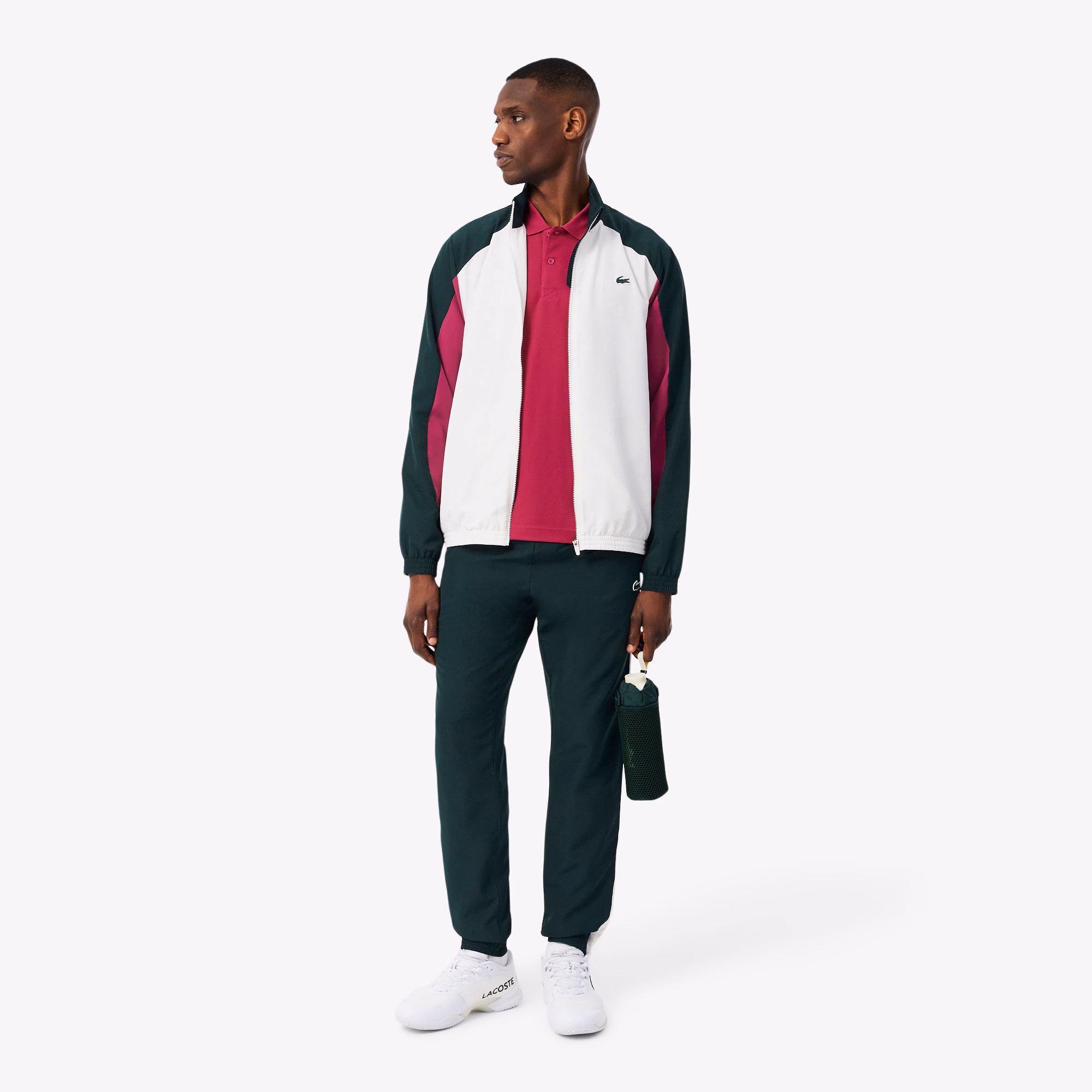 Lacoste Tuta Uomo Colorblock con Stampa WH6603-TYK