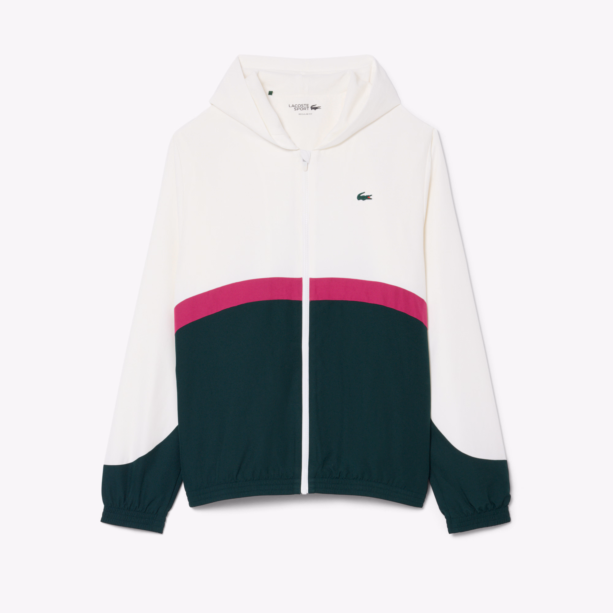 Lacoste Tuta Uomo Colorblock con Cappuccio e Stampa WH6604-TYK