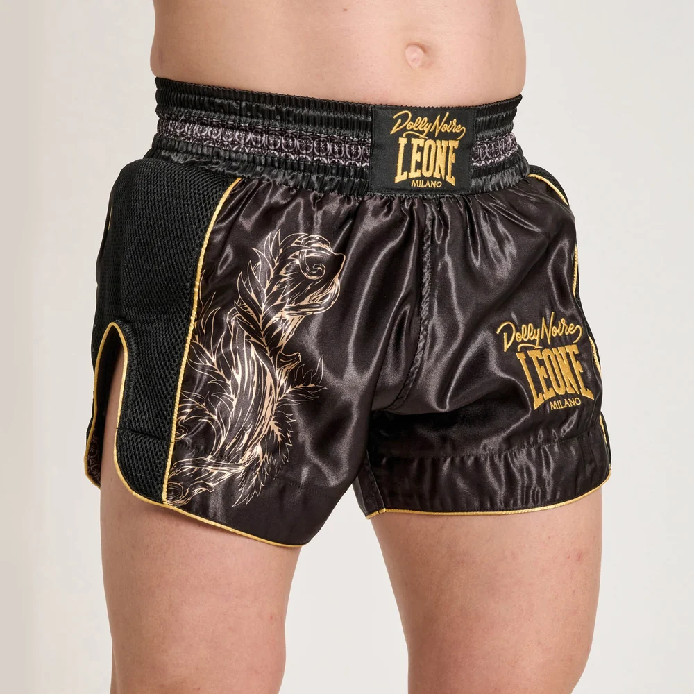 Pantaloncino Kick-Thai Boxe LEONE X DOLLY NOIRE AB02DN-01