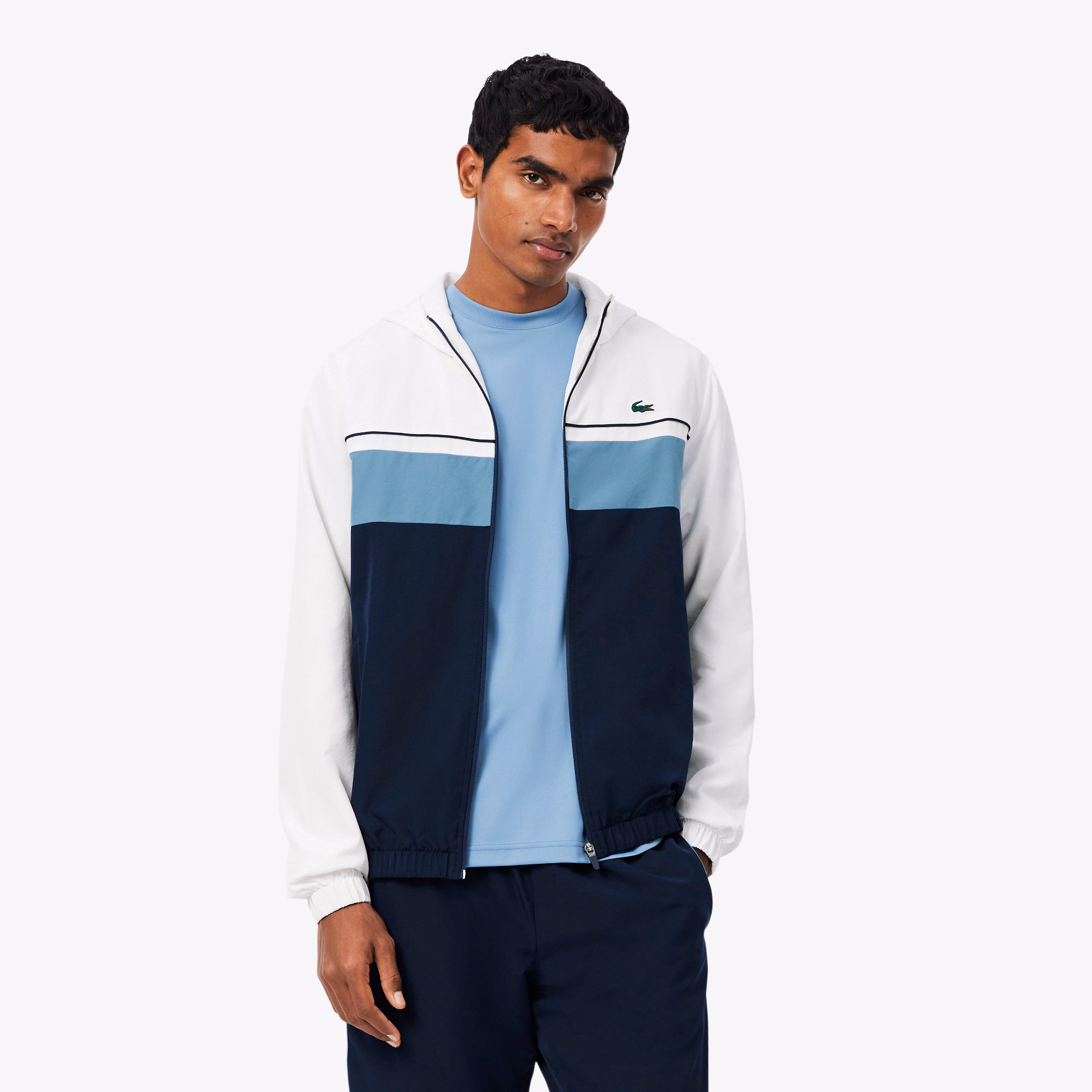 Lacoste Tuta Uomo con Cappuccio in Taffeta WH2661-ZC5