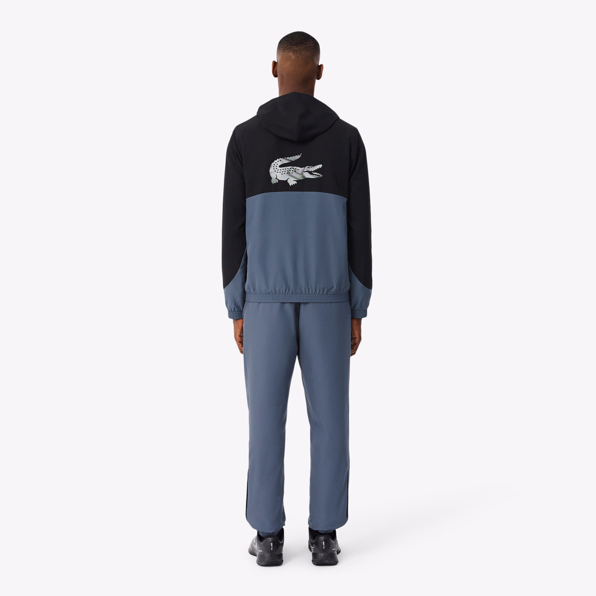 Lacoste Tuta Uomo Colorblock con Cappuccio e Stampa WH6604-YXE