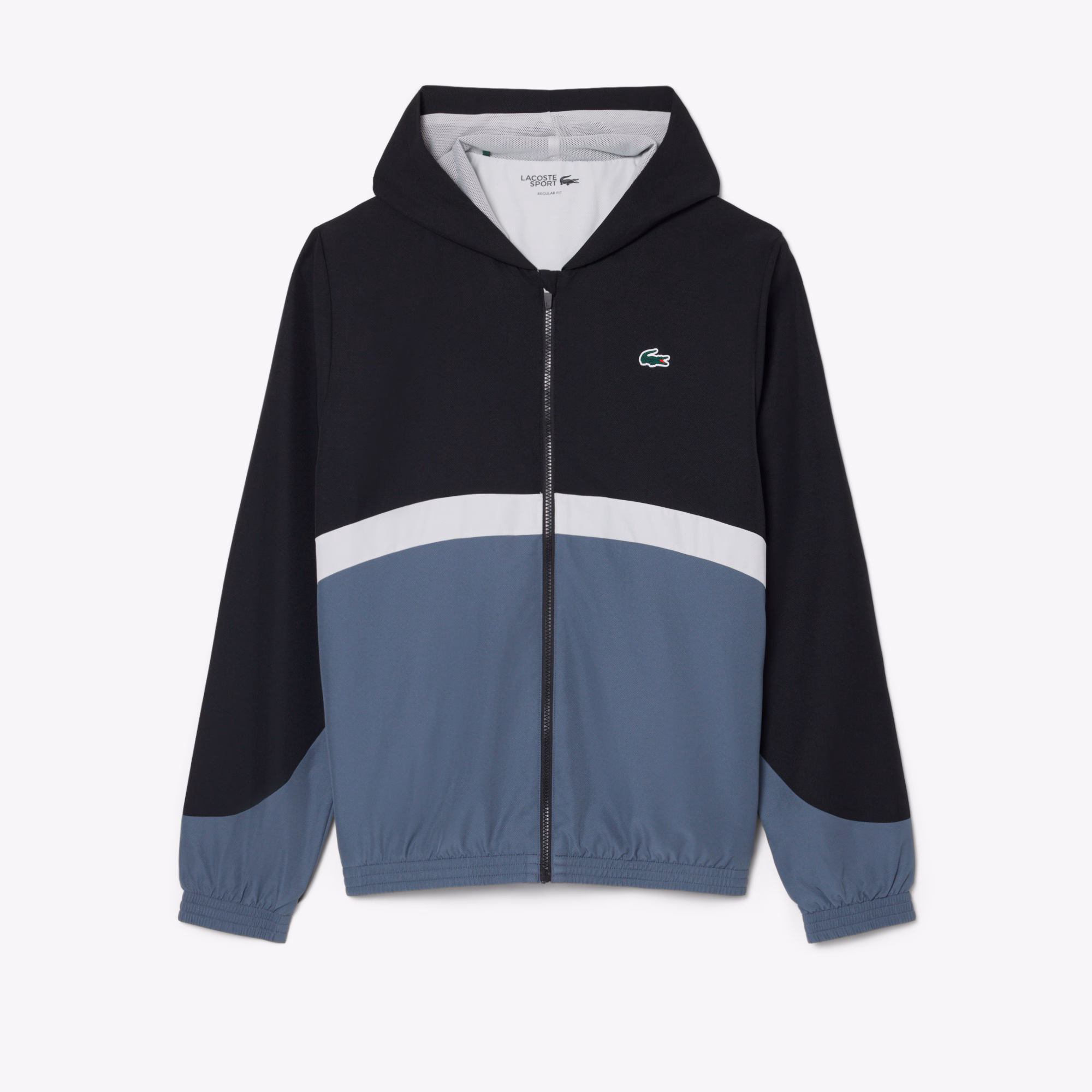 Lacoste Tuta Uomo Colorblock con Cappuccio e Stampa WH6604-YXE