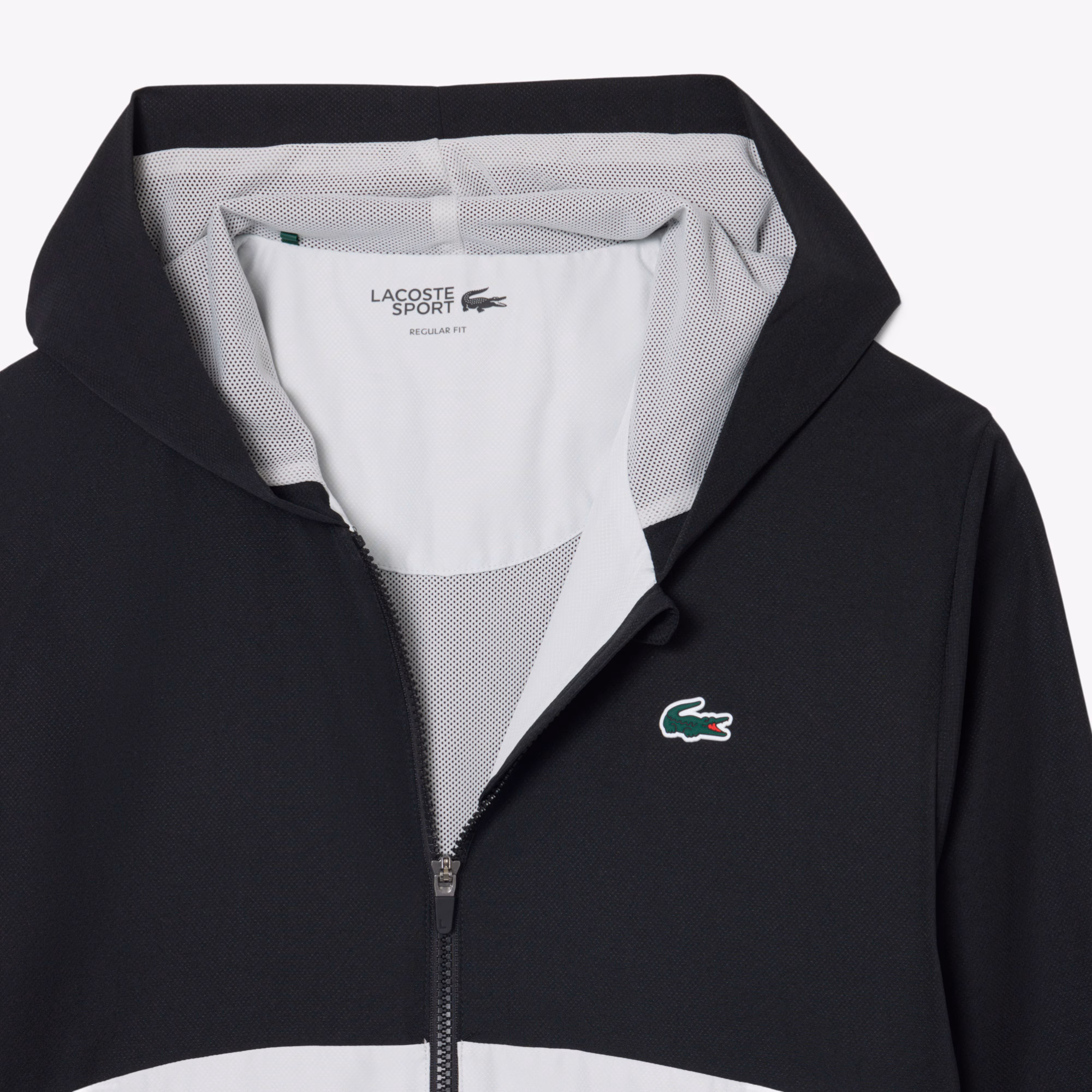 Lacoste Tuta Uomo Colorblock con Cappuccio e Stampa WH6604-YXE